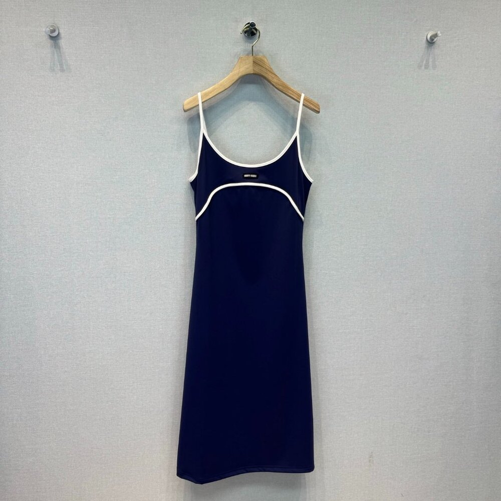 Miu Miu Blue Slip Dress